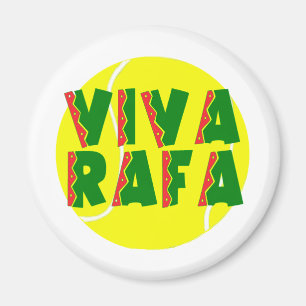 VIVA RAFA met tennisbal Magneet