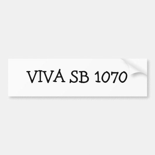 VIVA SB 1070 BUMPERSTICKER (Voorkant)