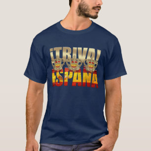 Viva Spain Tricampeones Triva España 2012 Azul T-shirt