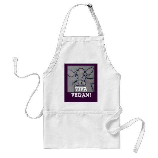 VIVA VEGAN! - APRON STANDAARD SCHORT (Voorkant)