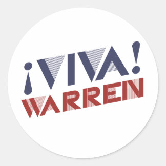 VIVA WARREN - 2016.png Ronde Sticker