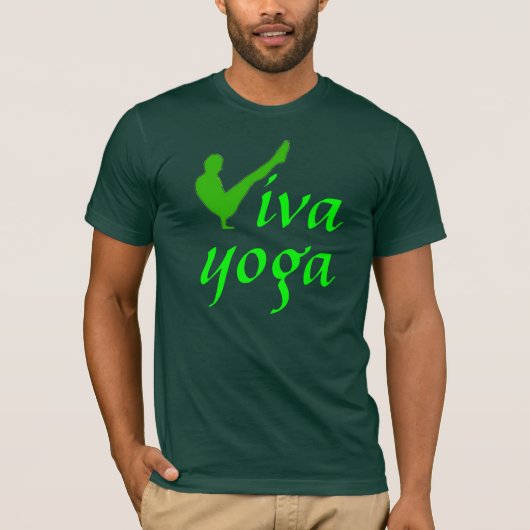 Viva Yoga - Mannen met T-Shirt (Voorkant)