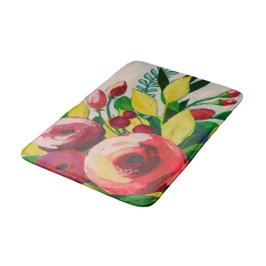 Vivacious Blooms Badmat (Gekanteld)