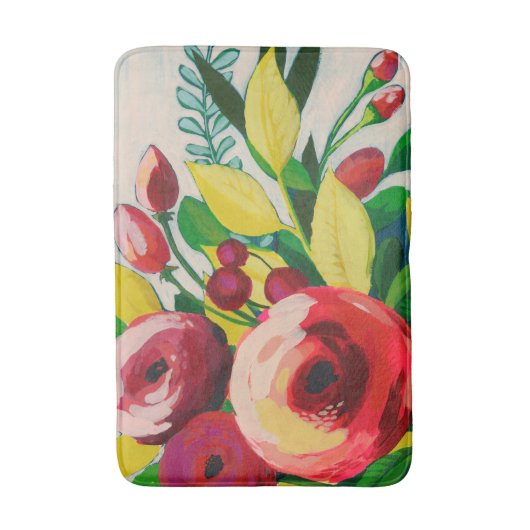 Vivacious Blooms Badmat (Voorkant Verticaal)