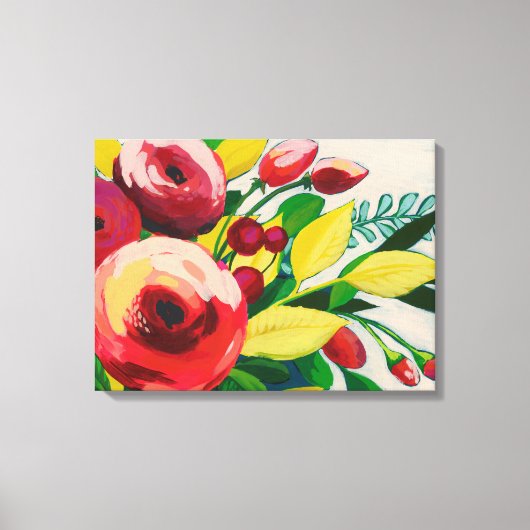 Vivacious Blooms Canvas Afdruk (Voorkant)