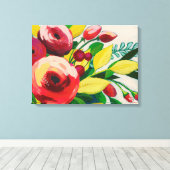 Vivacious Blooms Canvas Afdruk (Insitu (Houten vloer))