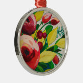 Vivacious Blooms Metalen Ornament (Rechts)