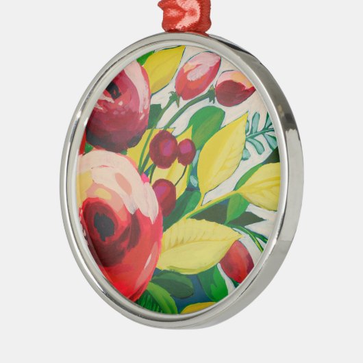 Vivacious Blooms Metalen Ornament (Links)