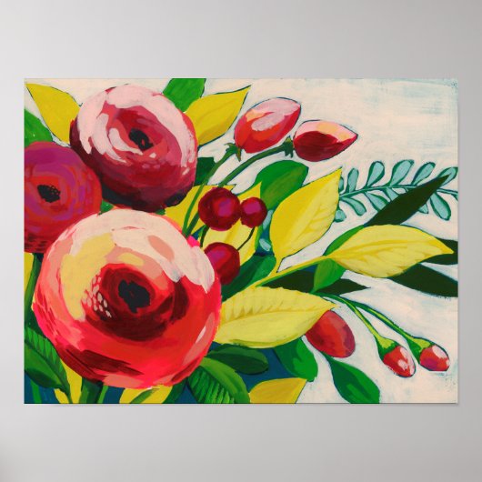 Vivacious Blooms Poster (Voorkant)