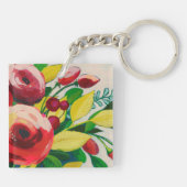 Vivacious Blooms Sleutelhanger (Achterkant)
