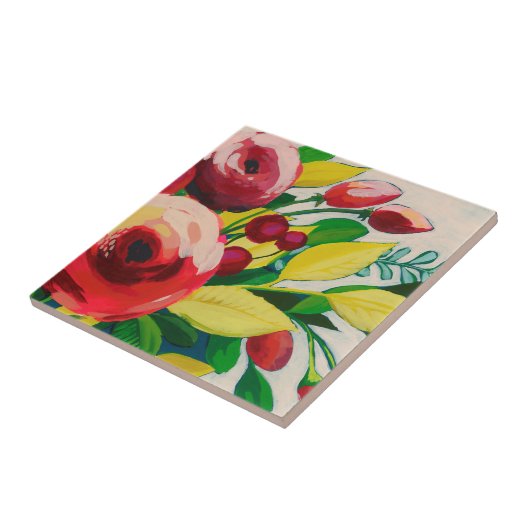 Vivacious Blooms Tegeltje (Zijkant)