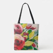 Vivacious Blooms Tote Bag (Achterkant)