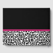 Vivacious Donkerroze lintlintafdruk met naam Gastenboek (Achterkant)