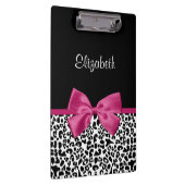 Vivacious Donkerroze lintlintafdruk met naam Klembord (Rechts)