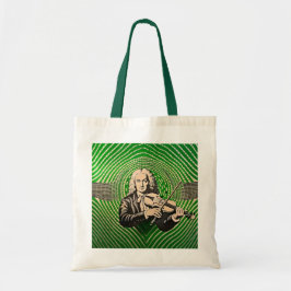 Vivaldi Portret in BAUHAUS optische illusie stijl Tote Bag