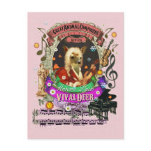Vivalhert Funny deer Fawn Animal Composer Vivaldi