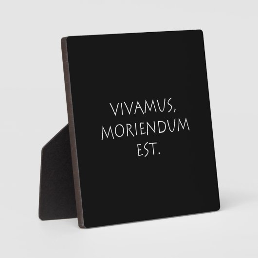 Vivamus Moriendum Est Fotoplaat (Voorkant)