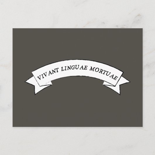 VIVANT LINGUAE MORTUAE - Lang leve dode talen Briefkaart (Voorkant)