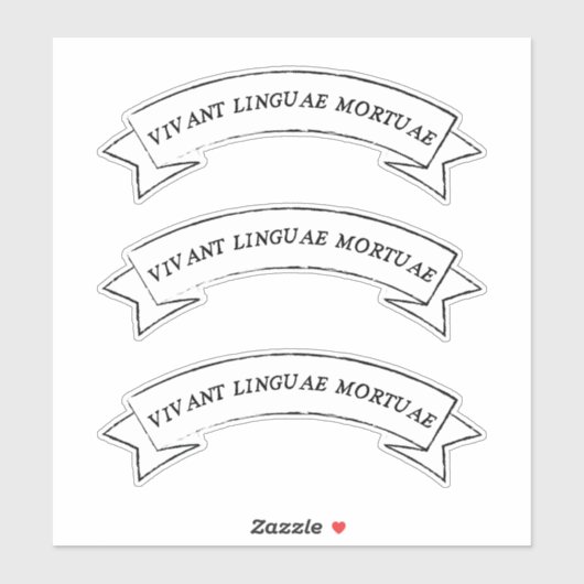 VIVANT LINGUAE MORTUAE - Lang leve dode talen Sticker (Vel)