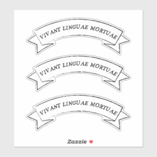 VIVANT LINGUAE MORTUAE - Lange, dode talen Sticker