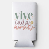 "Vive Cada Momento" Inspirerend quote Seltzer Blikjeskoeler (Achterkant)