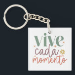 "Vive Cada Momento" Inspirerend quote Sleutelhanger<br><div class="desc">"Vive Cada Momento" Inspirerend Quote Sleutelhanger.</div>