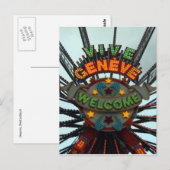 vive geneve sign briefkaart (Voorkant / Achterkant)