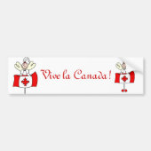 Vive la Canada! Bumpersticker (Voorkant)