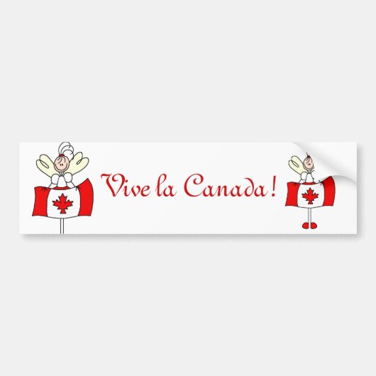 Vive la Canada! Bumpersticker (Voorkant)