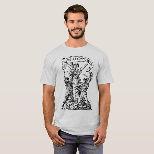 Vive La Commune T-shirt (Voorkant volledig)