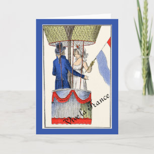 Vive la France 1898 Ballon Kaart