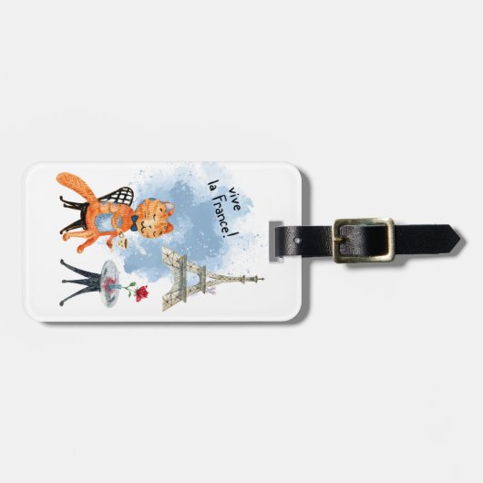 Vive la France AcrylBagagelabel Bagagelabel (Voorkant horizontaal)
