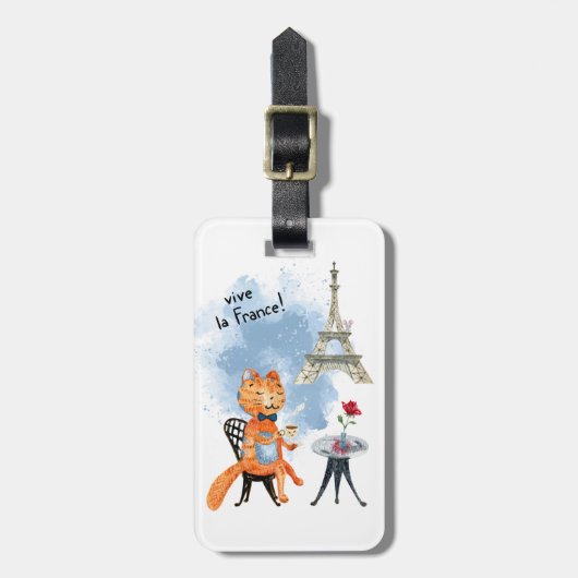 Vive la France AcrylBagagelabel Bagagelabel (Voorkant verticaal)