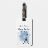 Vive la France AcrylBagagelabel Bagagelabel (Achterkant verticaal)