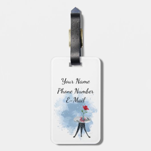 Vive la France AcrylBagagelabel Bagagelabel (Achterkant verticaal)