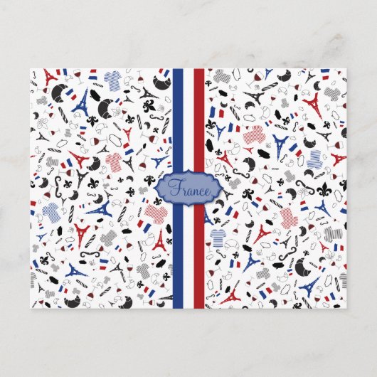 Vive la France Briefkaart (Voorkant)