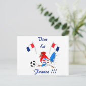 Vive La France Briefkaart (Staand voorkant)