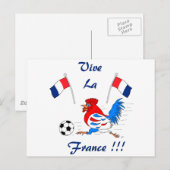 Vive La France Briefkaart (Voorkant / Achterkant)