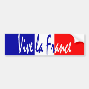 Vive La France - Bumpersticker van de Franse patri