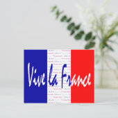 Vive La France Francofiel's Briefkaart (Staand voorkant)
