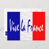 Vive La France Francofiel's Briefkaart (Voorkant / Achterkant)