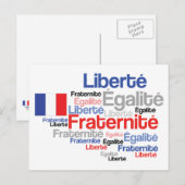 Vive La France Francofiel's Briefkaart (Voorkant / Achterkant)