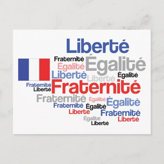 Vive La France Francofiel's Briefkaart (Voorkant)