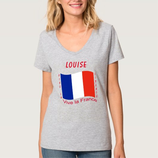 Vive la France (Frankrijk) T-shirt (Voorkant)