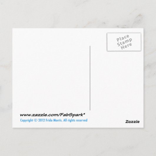 VIVE LA FRANCE Franse vlag grappige cartoon Briefkaart (Achterkant)