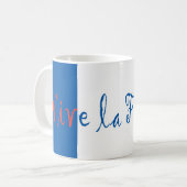 Vive La France Franse vlag Koffiemok (Voorkant links)