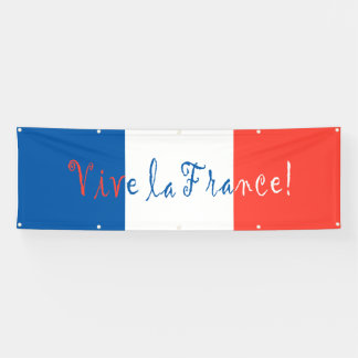 Vive La France Franse vlag Spandoek