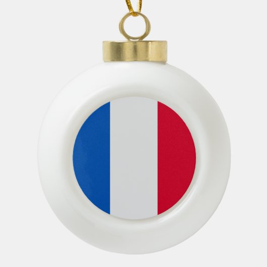 Vive la France - Keramische Bal Ornament (Voorkant)