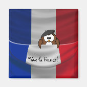 Vive la France owl Magneet (Voorkant)
