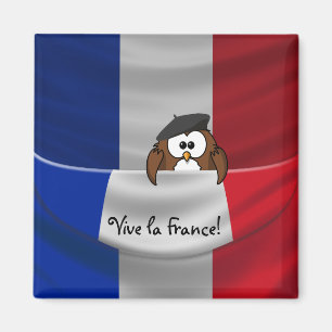 Vive la France owl Magneet